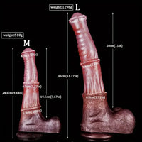9.64in 13.77in Silicone Soft Animal Big Long Horse Cock Dildo For Men