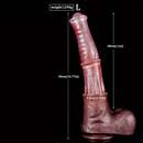 9.64in 13.77in Silicone Soft Animal Big Long Horse Cock Dildo For Men