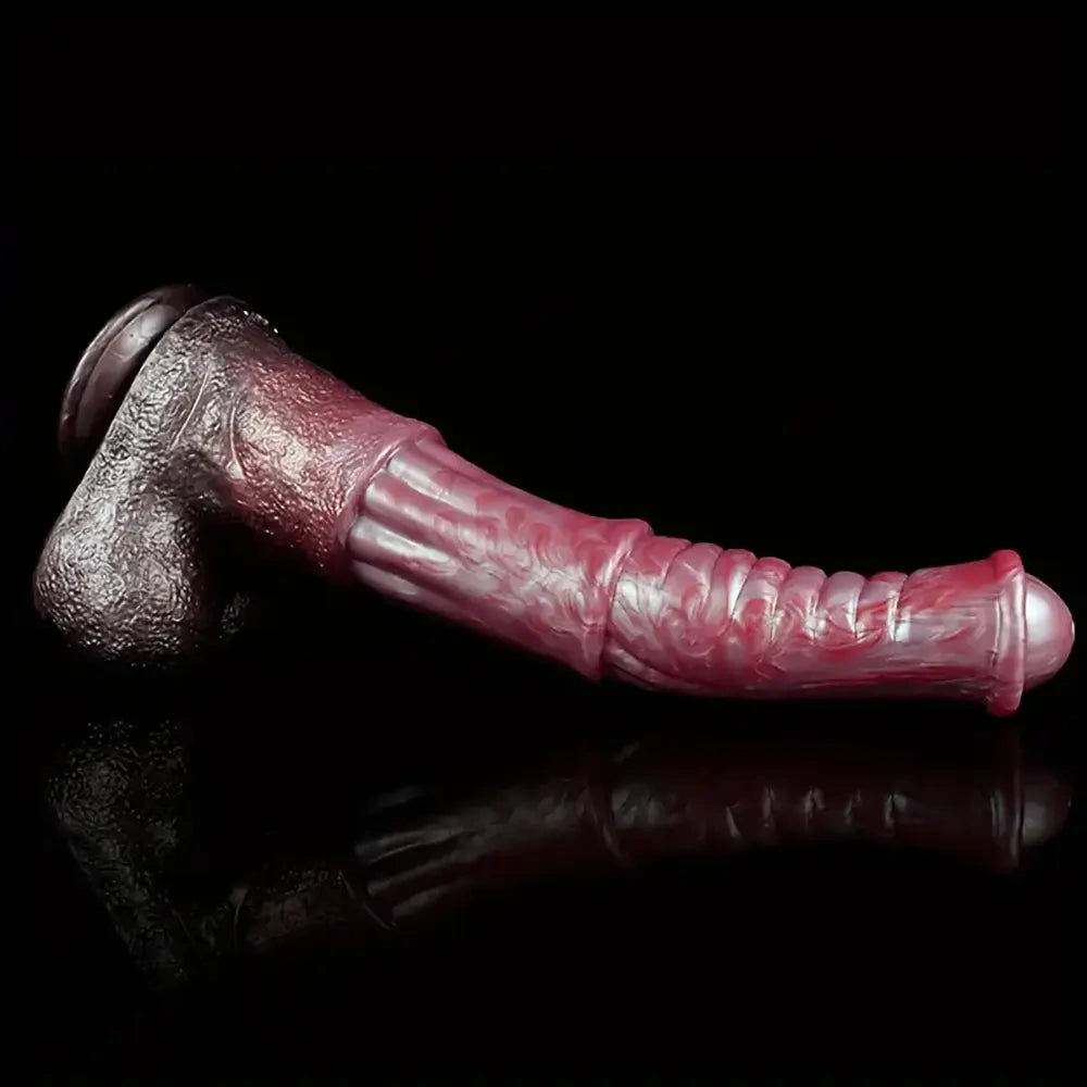 9.64in 13.77in Silicone Soft Animal Big Long Horse Cock Dildo For Men