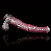 9.64in 13.77in Silicone Soft Animal Big Long Horse Cock Dildo For Men