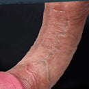 9.64in 8.07in Real Skin Lifelike Big Cock Soft Dildo With Suction Cup