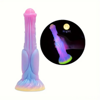 9.64in Big Silicone Soft Glowing Dildo For Stimulating Women Sex Pleasure