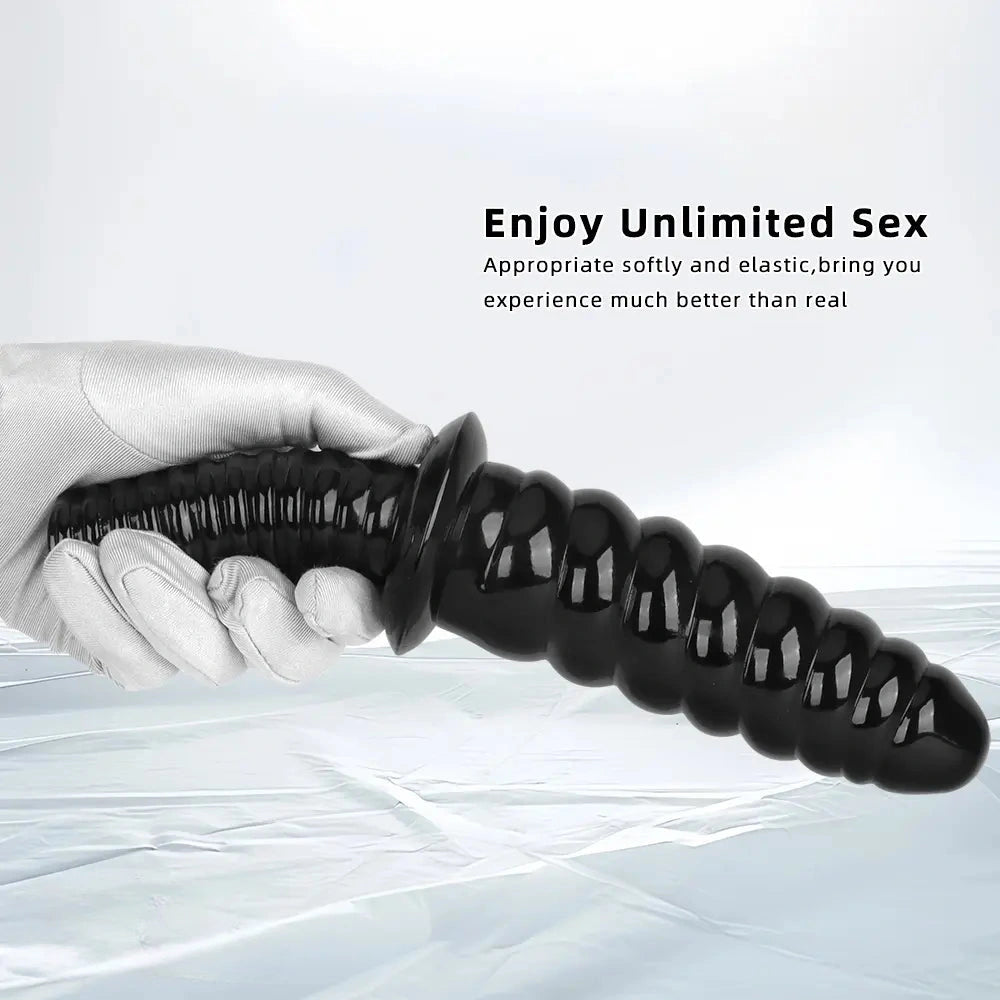 9.64in Handle PVC Dildo Anal Plug For Women Couple Men Sexual Love