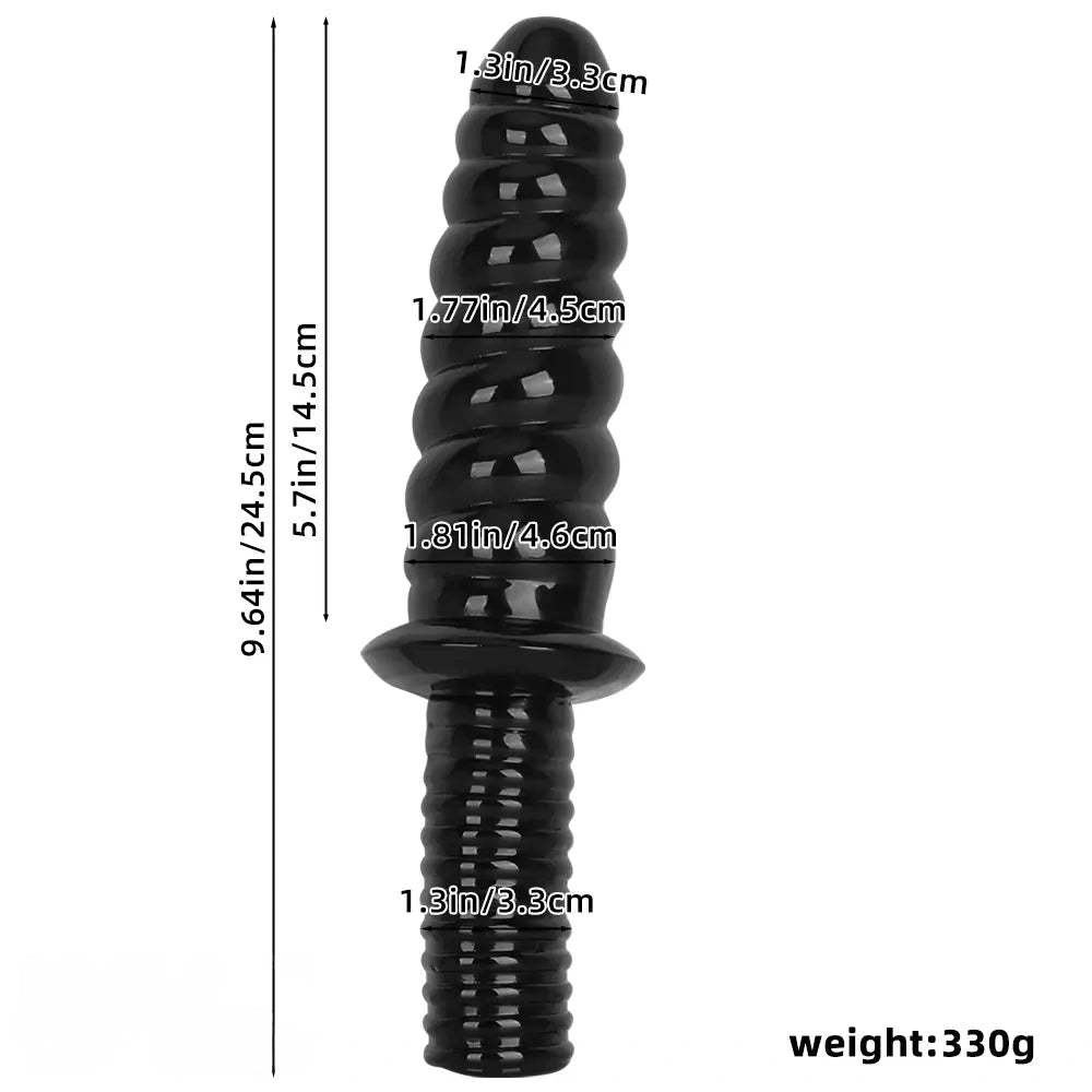 9.64in Handle PVC Dildo Anal Plug For Women Couple Men Sexual Love
