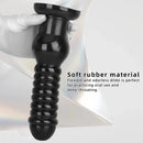 9.64in Knot Big Black Butt Plug PVC Dildo Suction Cup Knotting Dildo
