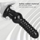 9.64in Knot Big Black Butt Plug PVC Dildo Suction Cup Knotting Dildo