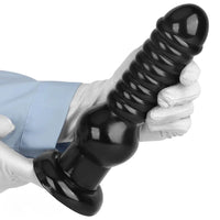 9.64in Knot Big Black Butt Plug PVC Dildo Suction Cup Knotting Dildo