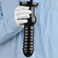 9.64in Knot Big Black Butt Plug PVC Dildo Suction Cup Knotting Dildo