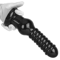 9.64in Knot Big Black Butt Plug PVC Dildo Suction Cup Knotting Dildo