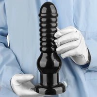 9.64in Knot Big Black Butt Plug PVC Dildo Suction Cup Knotting Dildo