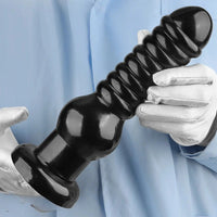 9.64in Knot Big Black Butt Plug PVC Dildo Suction Cup Knotting Dildo