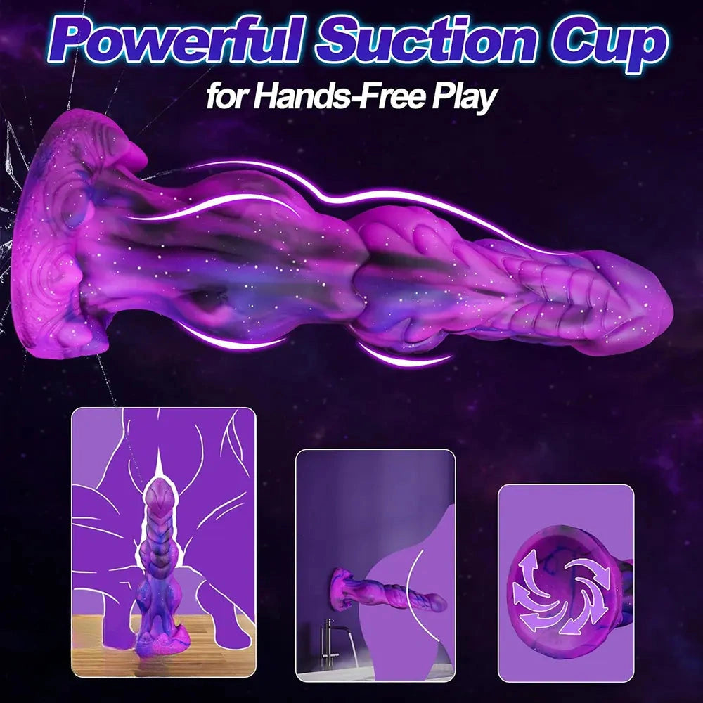 9.64in Knot Monster Silicone Big Soft Dildo For Immersive Experience