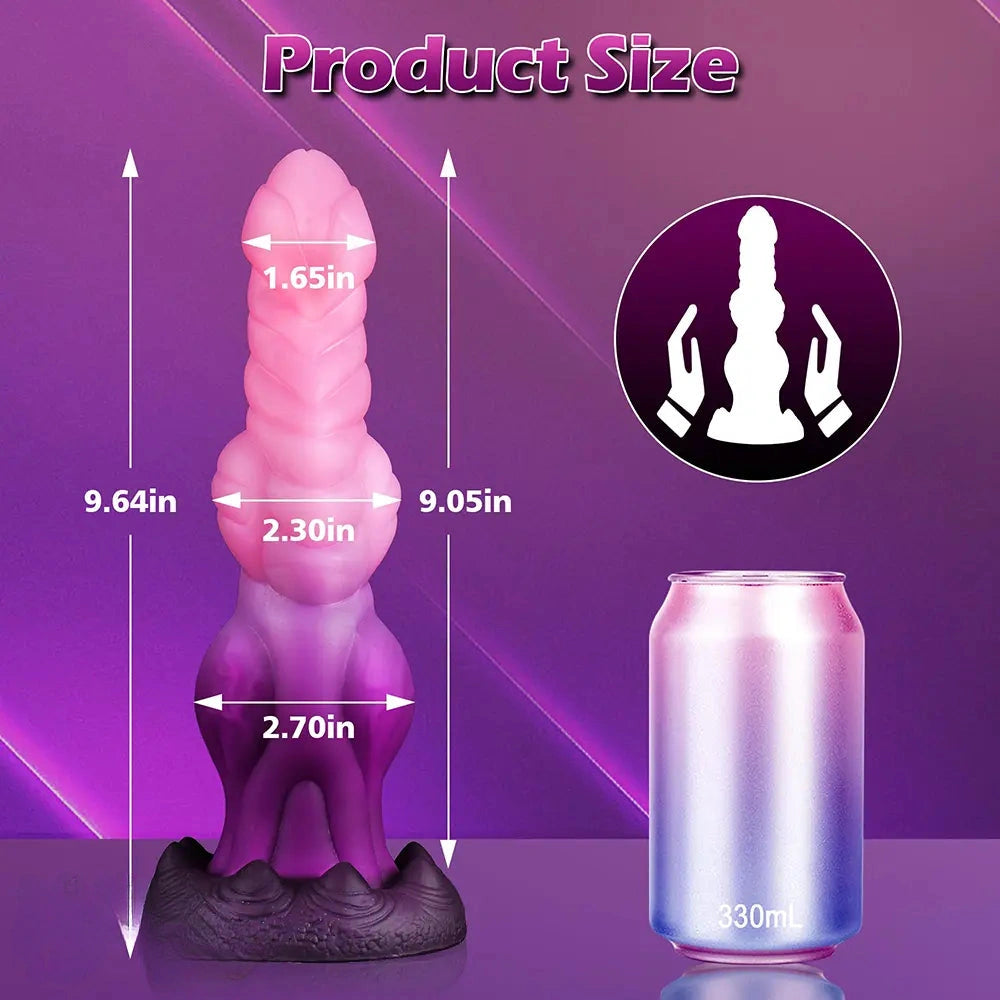 9.64in Knot Monster Silicone Big Soft Dildo For Immersive Experience