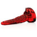 9.64in Large Silicone Unisex Red Tapered Soft Fantasy Anal Plug Dildo