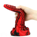 9.64in Large Silicone Unisex Red Tapered Soft Fantasy Anal Plug Dildo