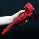 9.64in Large Silicone Unisex Red Tapered Soft Fantasy Anal Plug Dildo