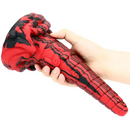 9.64in Large Silicone Unisex Red Tapered Soft Fantasy Anal Plug Dildo