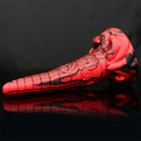 9.64in Large Silicone Unisex Red Tapered Soft Fantasy Anal Plug Dildo