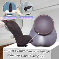 9.64in Real Skin Thick Big Dildo G-Spot Stimulator Anal Dilator Adult Erotic Gift