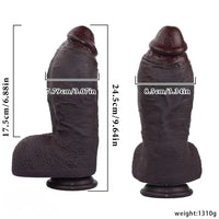9.64in Real Skin Thick Big Dildo G-Spot Stimulator Anal Dilator Adult Erotic Gift
