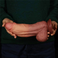 9.64in Realistic Big Glans Thick Body Dildo For Anus Expansion