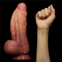 9.64in Realistic Big Glans Thick Body Dildo For Anus Expansion