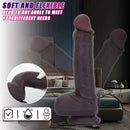 9.64in Smooth Head Flexible Silicone Big Dildo Adult Man Penis Sex Product