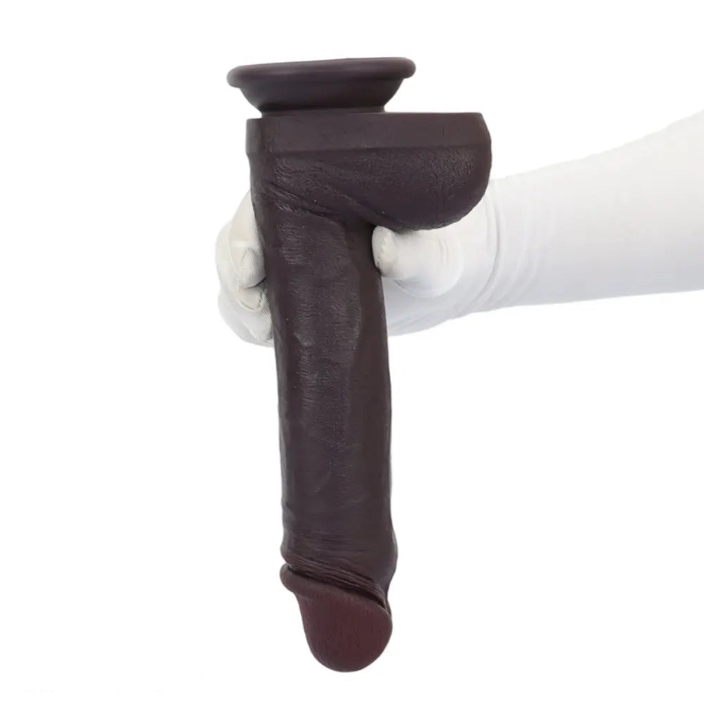 9.64in Smooth Head Flexible Silicone Big Dildo Adult Man Penis Sex Product