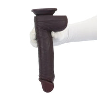 9.64in Smooth Head Flexible Silicone Big Dildo Adult Man Penis Sex Product