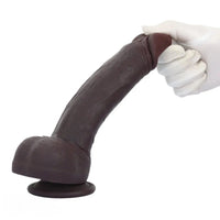 9.64in Smooth Head Flexible Silicone Big Dildo Adult Man Penis Sex Product