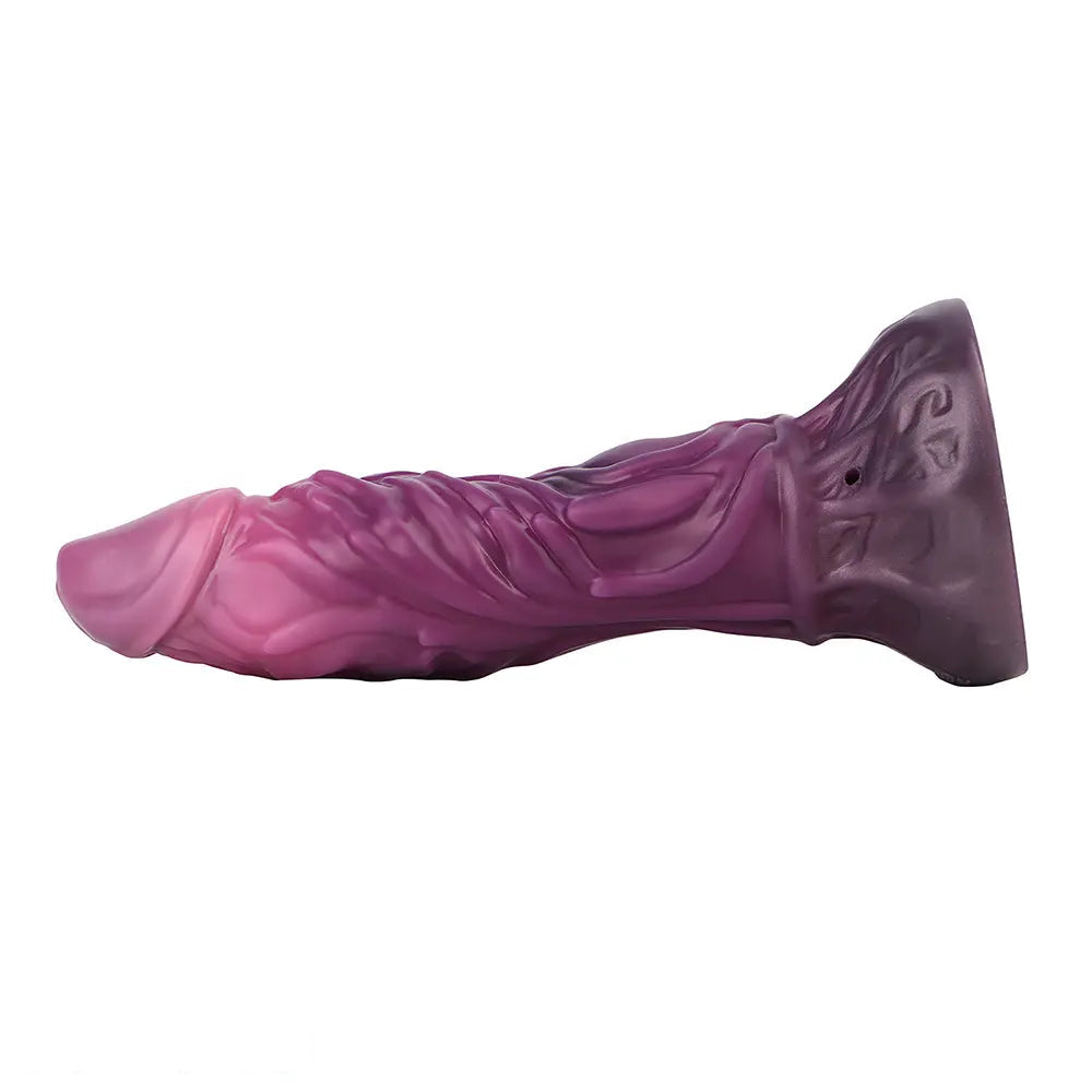 9.64in Squeezing Inflatable Alien Penis Fantasy Odd Silicone Dildo For Clit