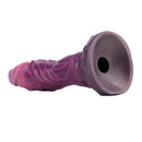 9.64in Squeezing Inflatable Alien Penis Fantasy Odd Silicone Dildo For Clit