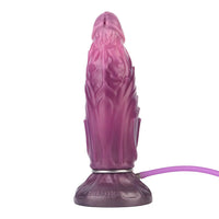 9.64in Squeezing Inflatable Alien Penis Fantasy Odd Silicone Dildo For Clit