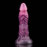 9.64in Squeezing Inflatable Alien Penis Fantasy Odd Silicone Dildo For Clit