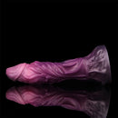 9.64in Squeezing Inflatable Alien Penis Fantasy Odd Silicone Dildo For Clit