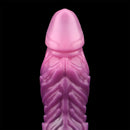 9.64in Squeezing Inflatable Alien Penis Fantasy Odd Silicone Dildo For Clit