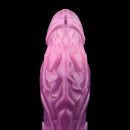 9.64in Squeezing Inflatable Alien Penis Fantasy Odd Silicone Dildo For Clit