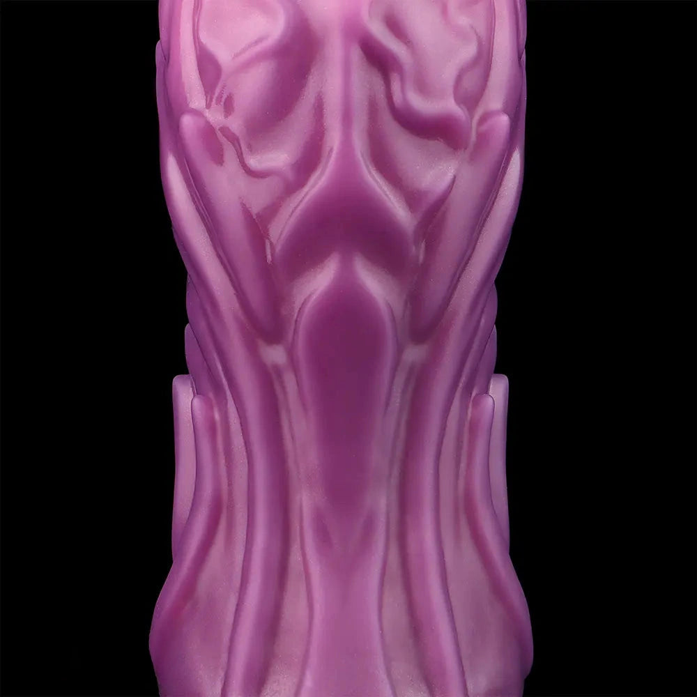 9.64in Squeezing Inflatable Alien Penis Fantasy Odd Silicone Dildo For Clit