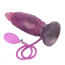 9.64in Squeezing Inflatable Alien Penis Fantasy Odd Silicone Dildo For Clit