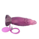 9.64in Squeezing Inflatable Alien Penis Fantasy Odd Silicone Dildo For Clit