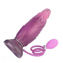 9.64in Squeezing Inflatable Alien Penis Fantasy Odd Silicone Dildo For Clit