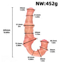 9.64in Strapless Strap on Silicone Soft Dildo For Anal Vaginal Fucking Sex Toy
