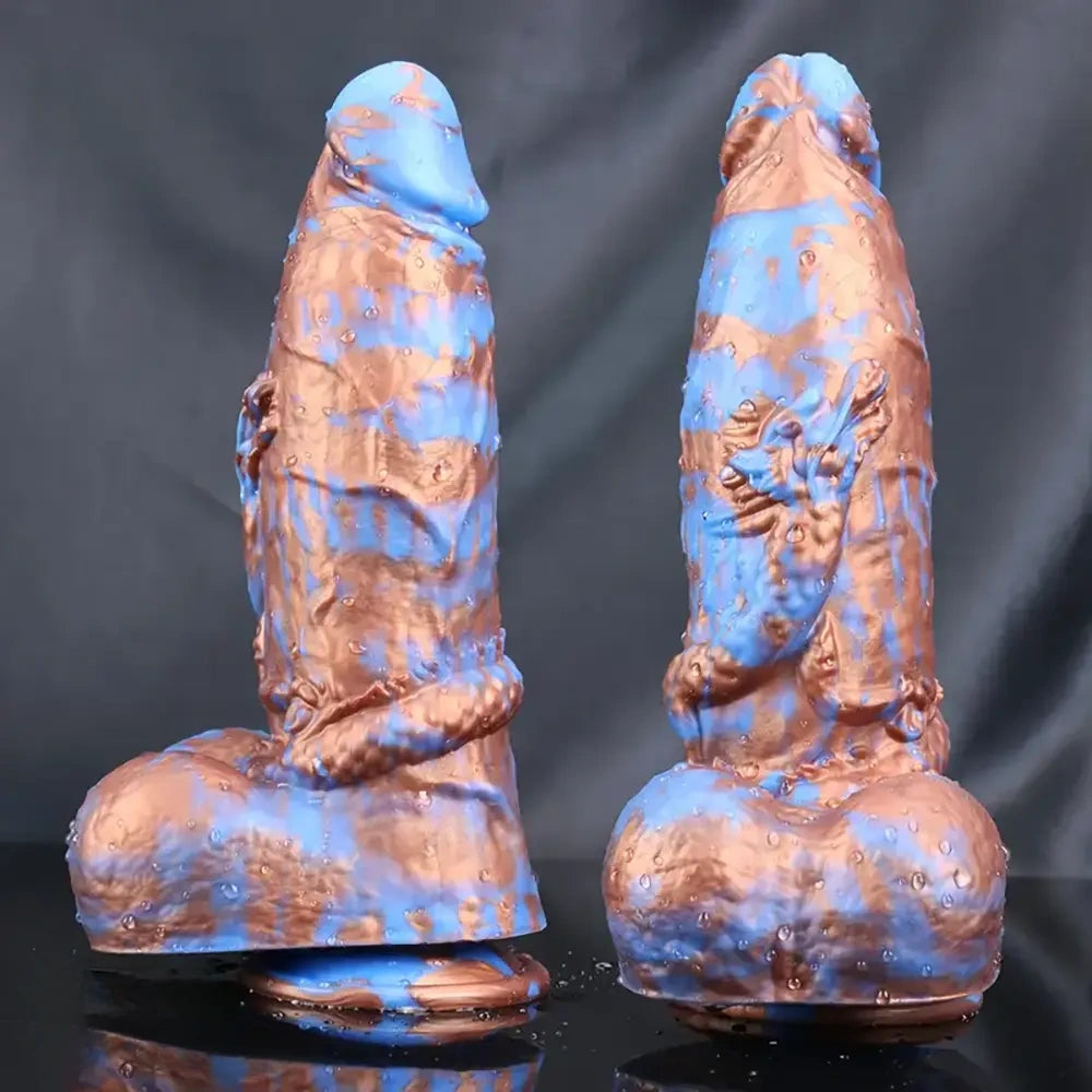 9.64in Super Huge Thick Dildo Mixed Color Monster Dildo Adult Sex Toy