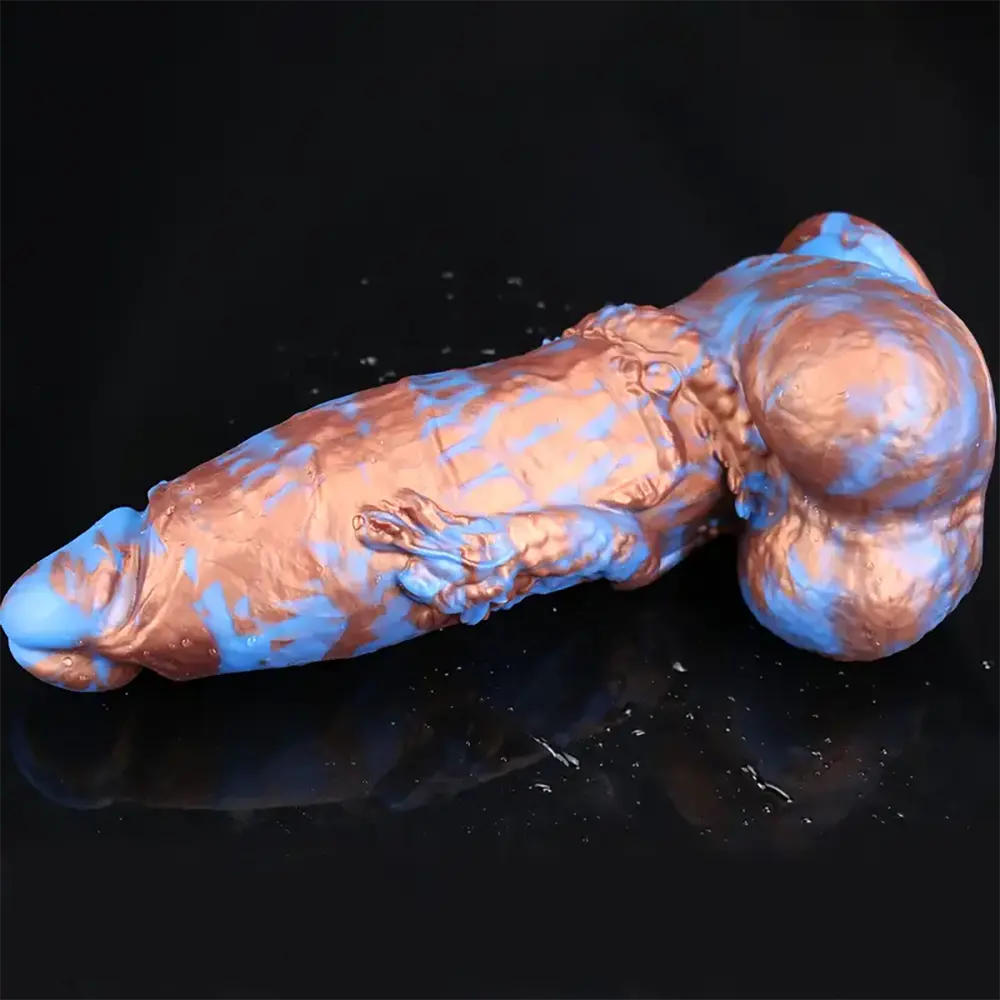 9.64in Super Huge Thick Dildo Mixed Color Monster Dildo Adult Sex Toy