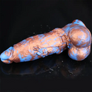 9.64in Super Huge Thick Dildo Mixed Color Monster Dildo Adult Sex Toy
