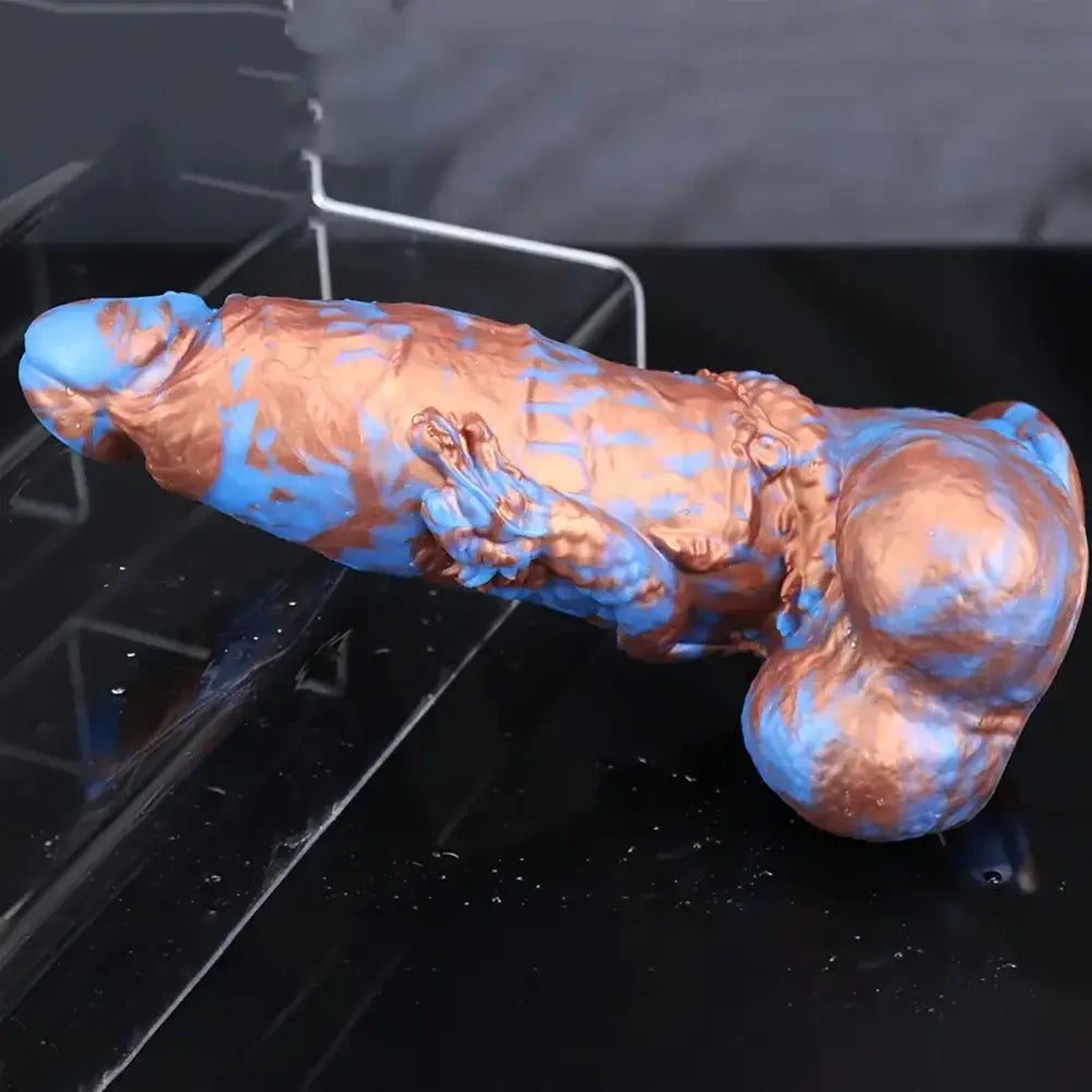 9.64in Super Huge Thick Dildo Mixed Color Monster Dildo Adult Sex Toy