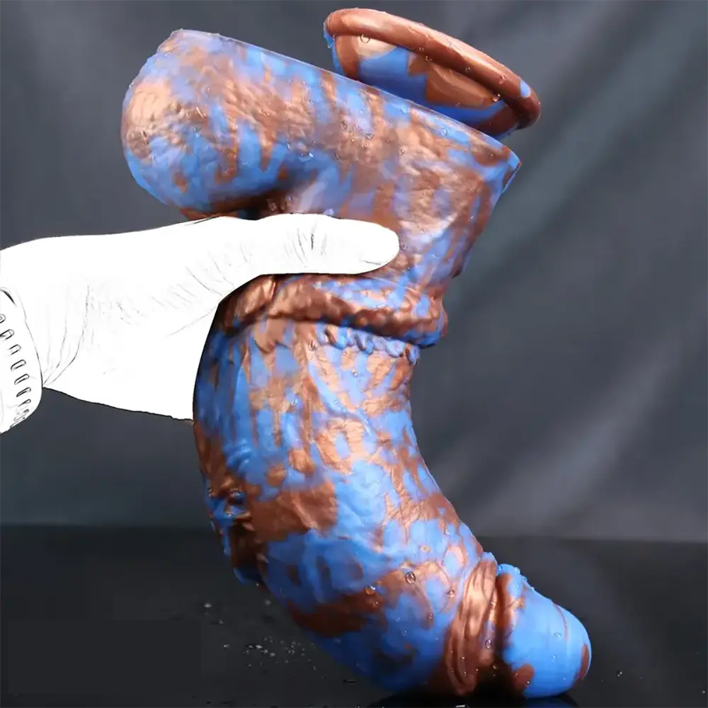 9.64in Super Huge Thick Dildo Mixed Color Monster Dildo Adult Sex Toy