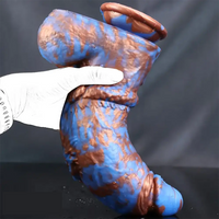 9.64in Super Huge Thick Dildo Mixed Color Monster Dildo Adult Sex Toy