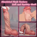 9.65in Double-layer Liquid Silicone Skin-like Soft Dildo For Couples Play