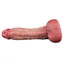 9.65in Double-layer Liquid Silicone Skin-like Soft Dildo For Couples Play